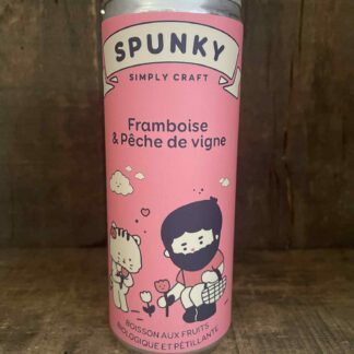 Limonade BIO - Spunky - Framboise Pêche de Vigne - 25cl
