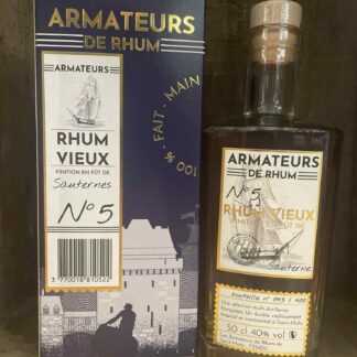 Rhum vieux Sauternes Cask - Armateurs du Rhum - 50cl - 40%