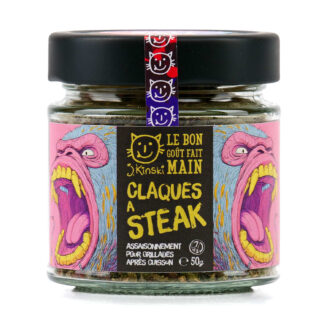 Claques à steak - Mélange d'épices BIO pour grillades & co - 50g