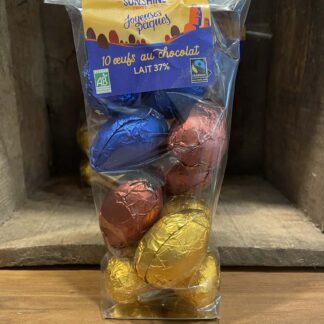 Oeufs de Pâques - Sunshine - BIO - Lait - 10 oeufs