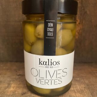 Olives vertes au naturel dénoyautées - Kalios - 310g