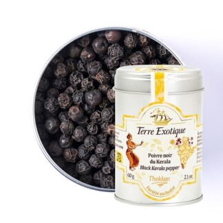 Poivre noir du Kerala - Thekkan - Terre Exotique - 60g